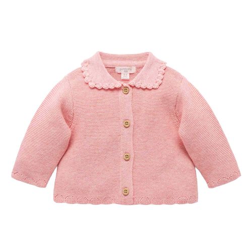 Purebaby Crochet Collar Cardigan